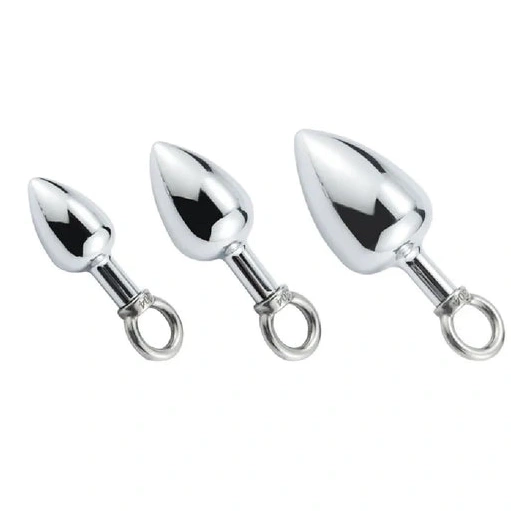 Anal Hooks Cock 4663 Set Hook with Steel Ring Stainless DiscreetChoice Anal 1007